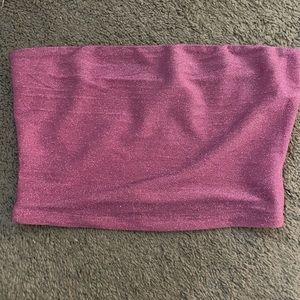 Princess Polly Pink Sparkly Tube Top (Size US 6)
